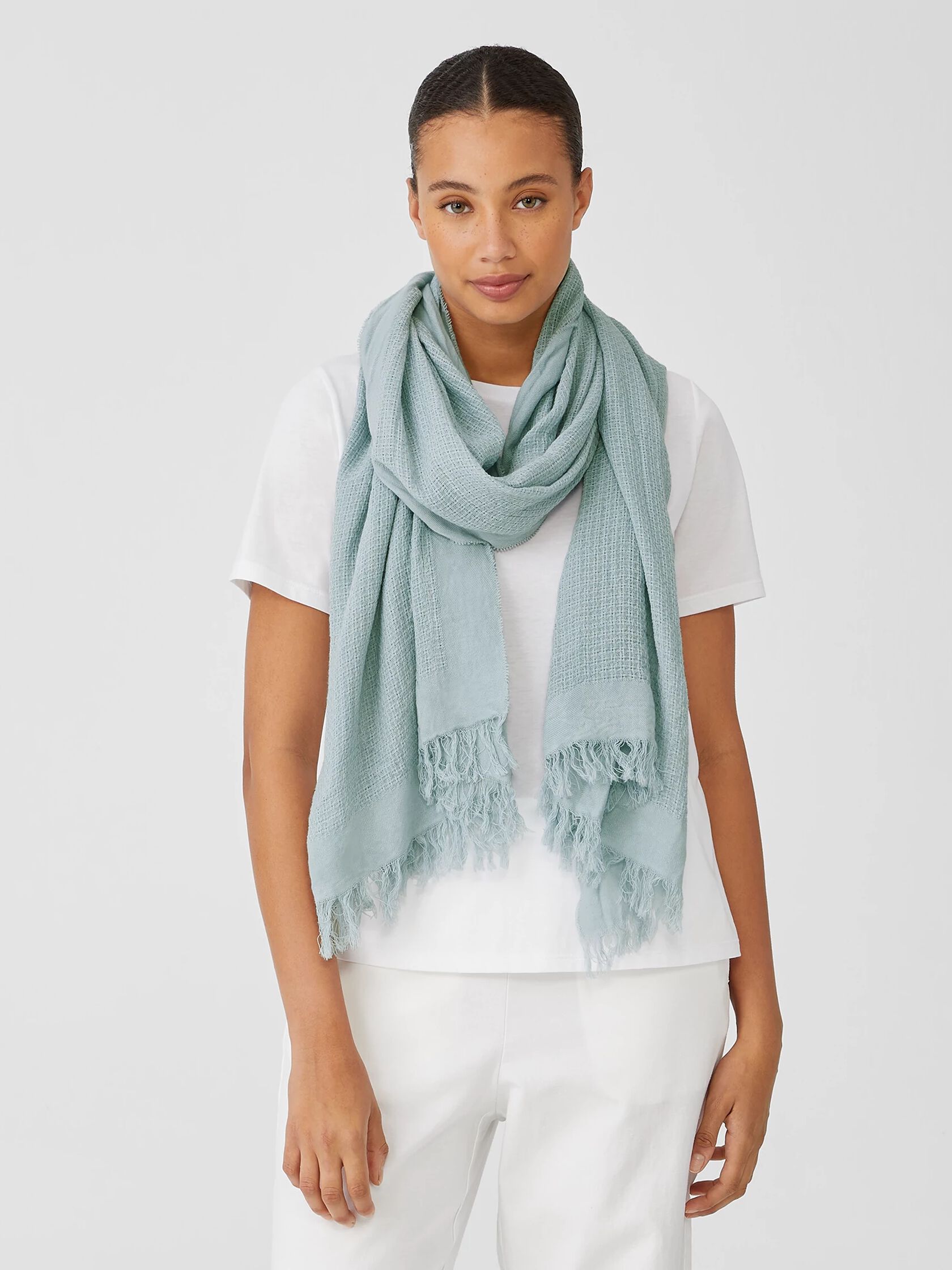 Organic Cotton Open Weave Scarf