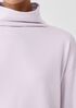Cozy Brushed Terry Hug Funnel Neck Box-Top