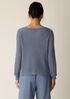 Cotton Silk Cord Ballet Neck Top