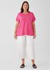 Organic Linen Jersey Crew Neck Tee