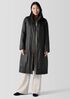 Eggshell Recycled Nylon Long Coat