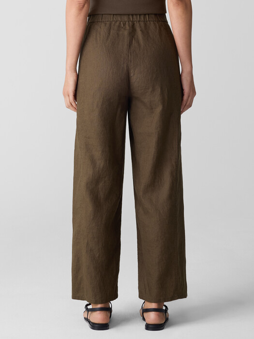 Organic Linen Wide-Leg Trouser Pant