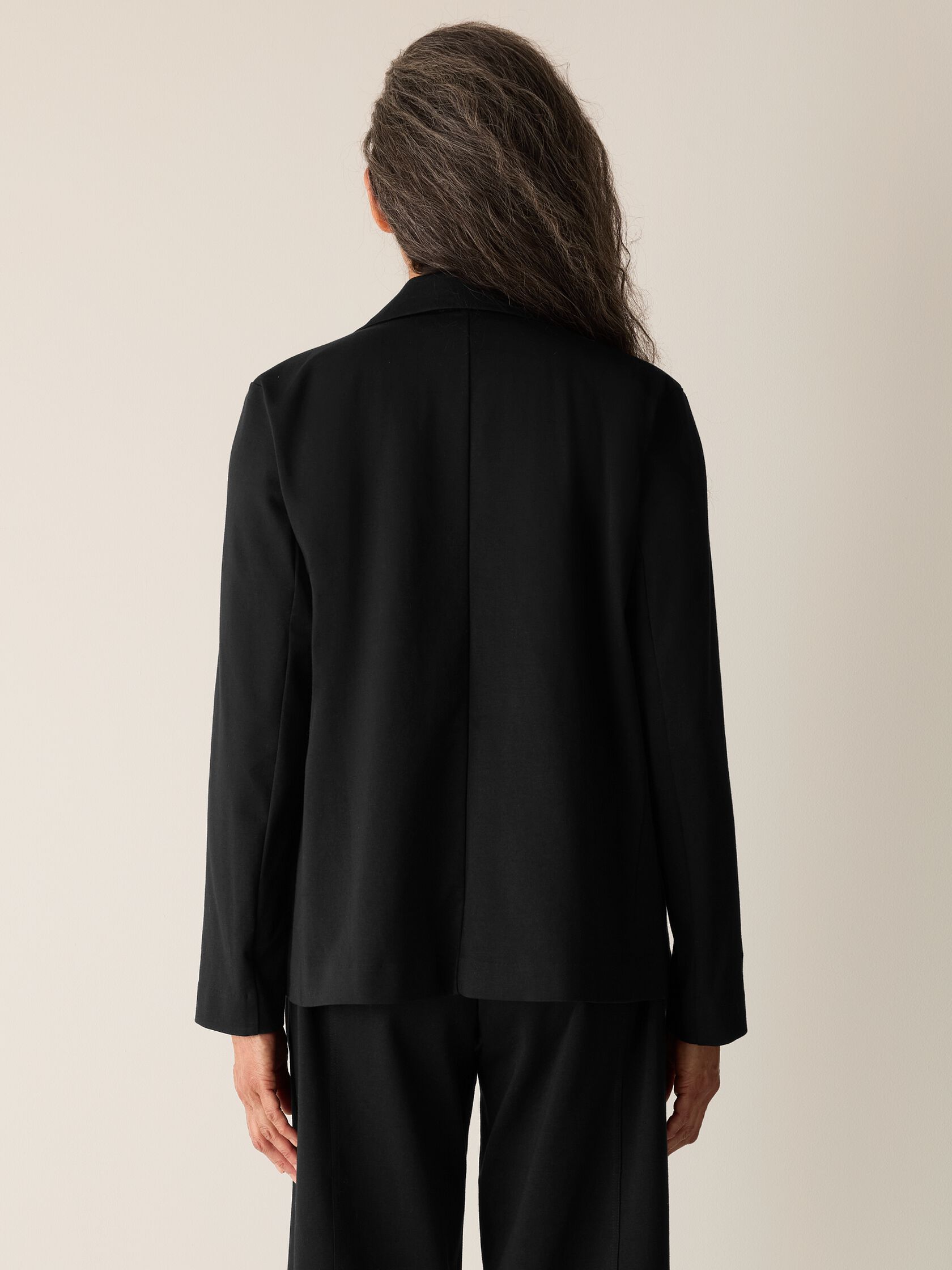 Cotton Blend Ponte Blazer