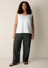 Organic Pima Cotton Jersey Scoop Neck Tank