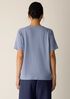 Organic Cotton Slubby Jersey V-Neck Tee