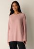 Organic Cotton Fluff Crew Neck Long Top