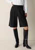 Extra-Fine Ponte Pleated Shorts