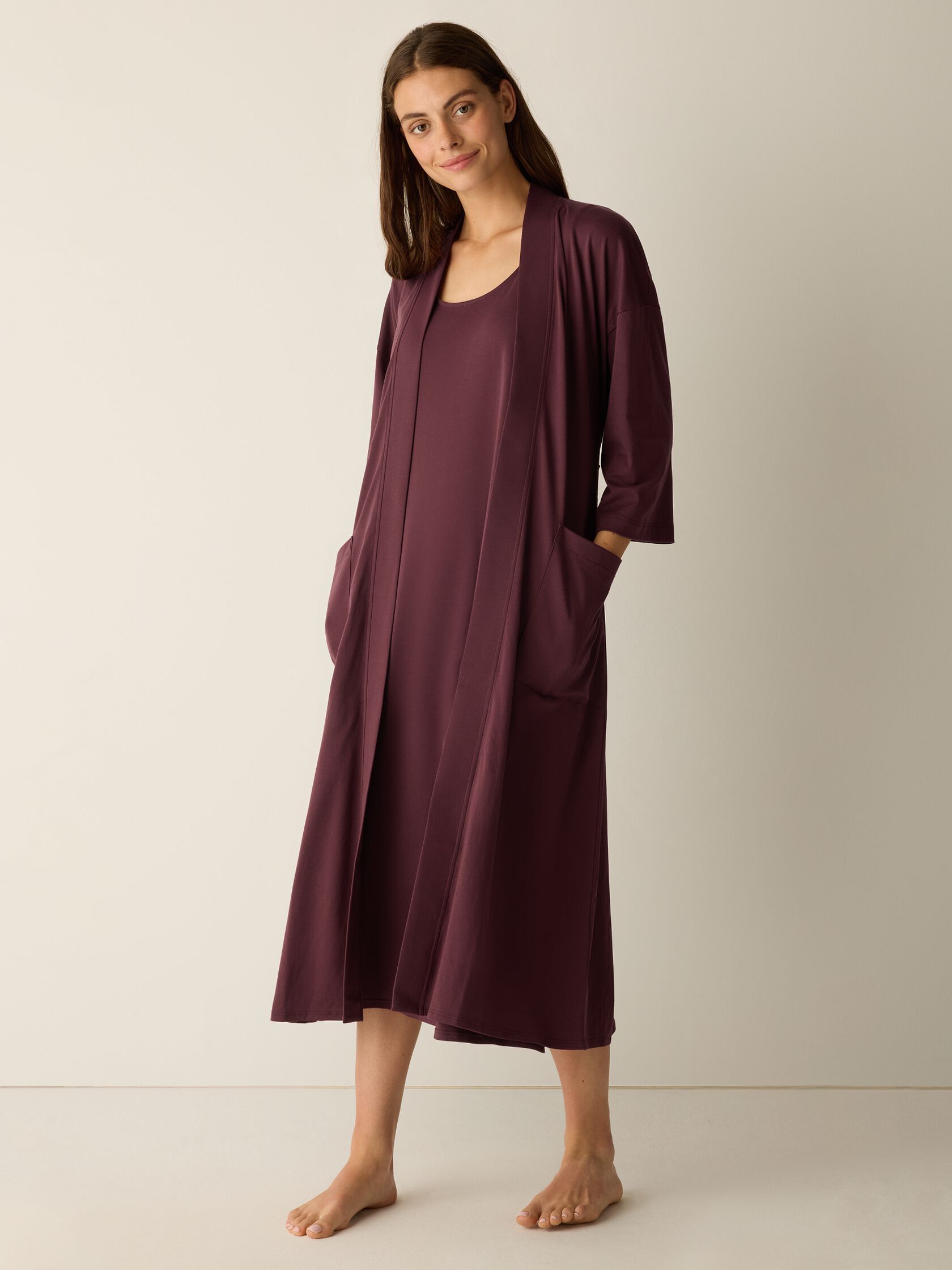Organic Cotton Interlock Sleep Robe