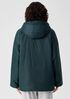 Eggshell Recycled Nylon Hooded Coat