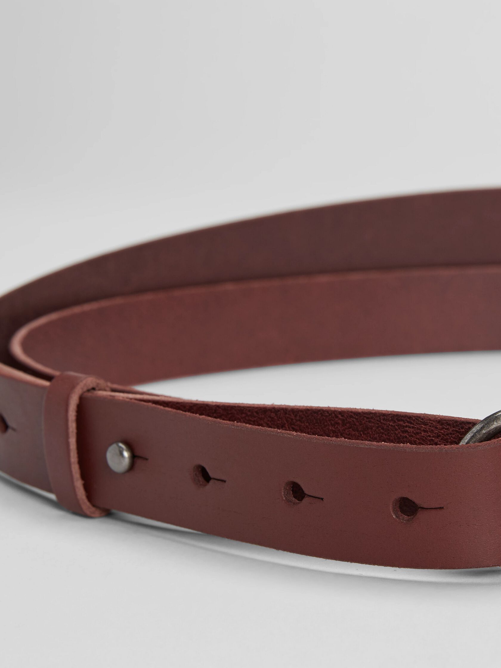 Vegetable Tanned Italian Leather Wrap Belt