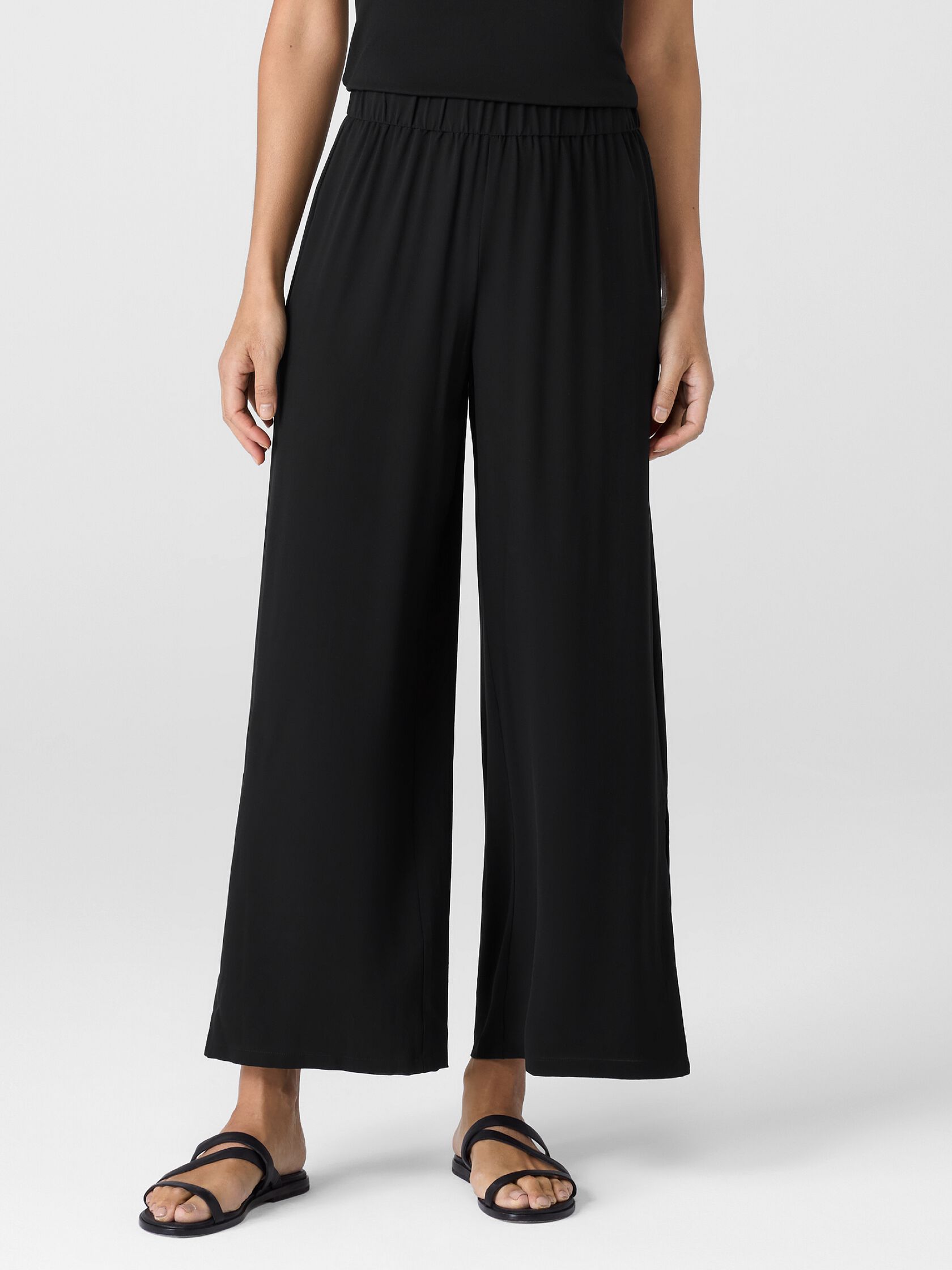 Silk Georgette Crepe Pant with Slits