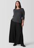 Sheer Knit Long-Sleeve Tee