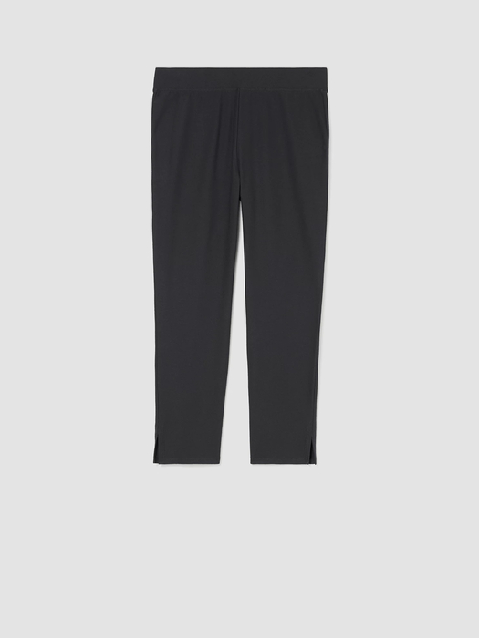 Washable Stretch Crepe Pant with Slits