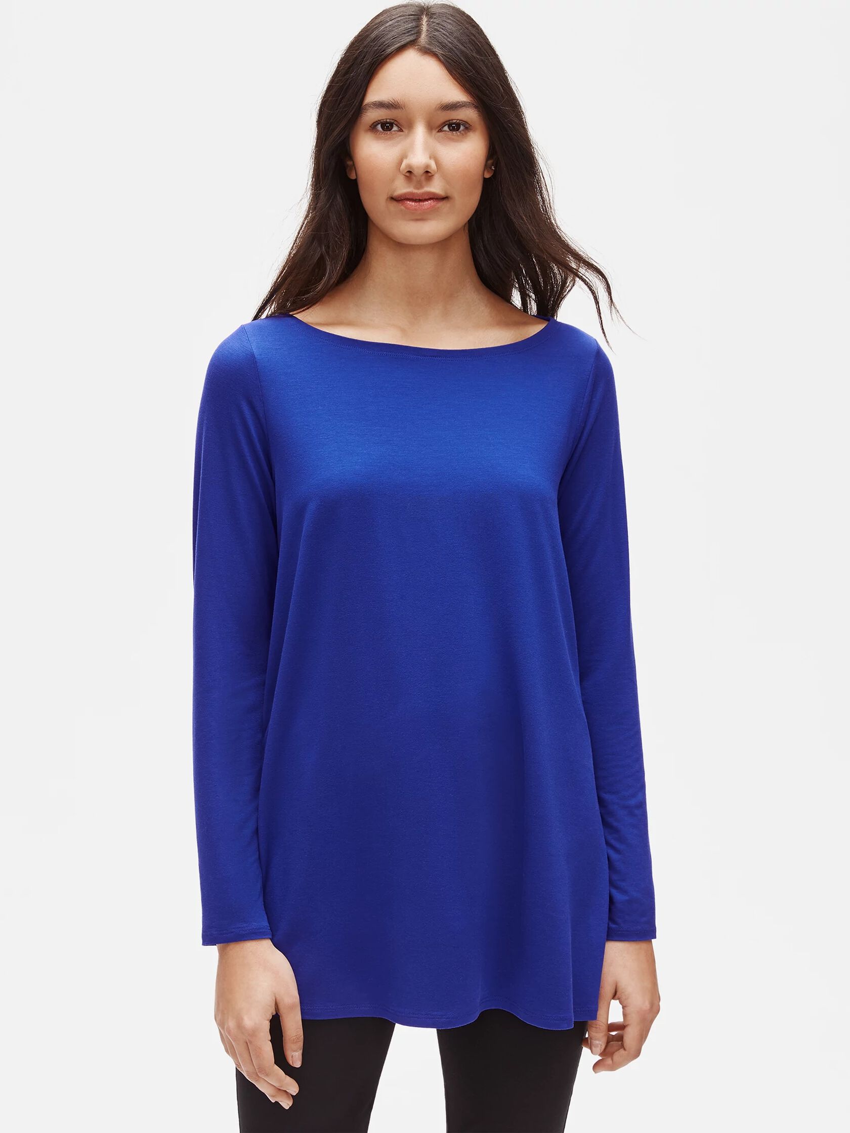 Fine Jersey Bateau Neck Tunic