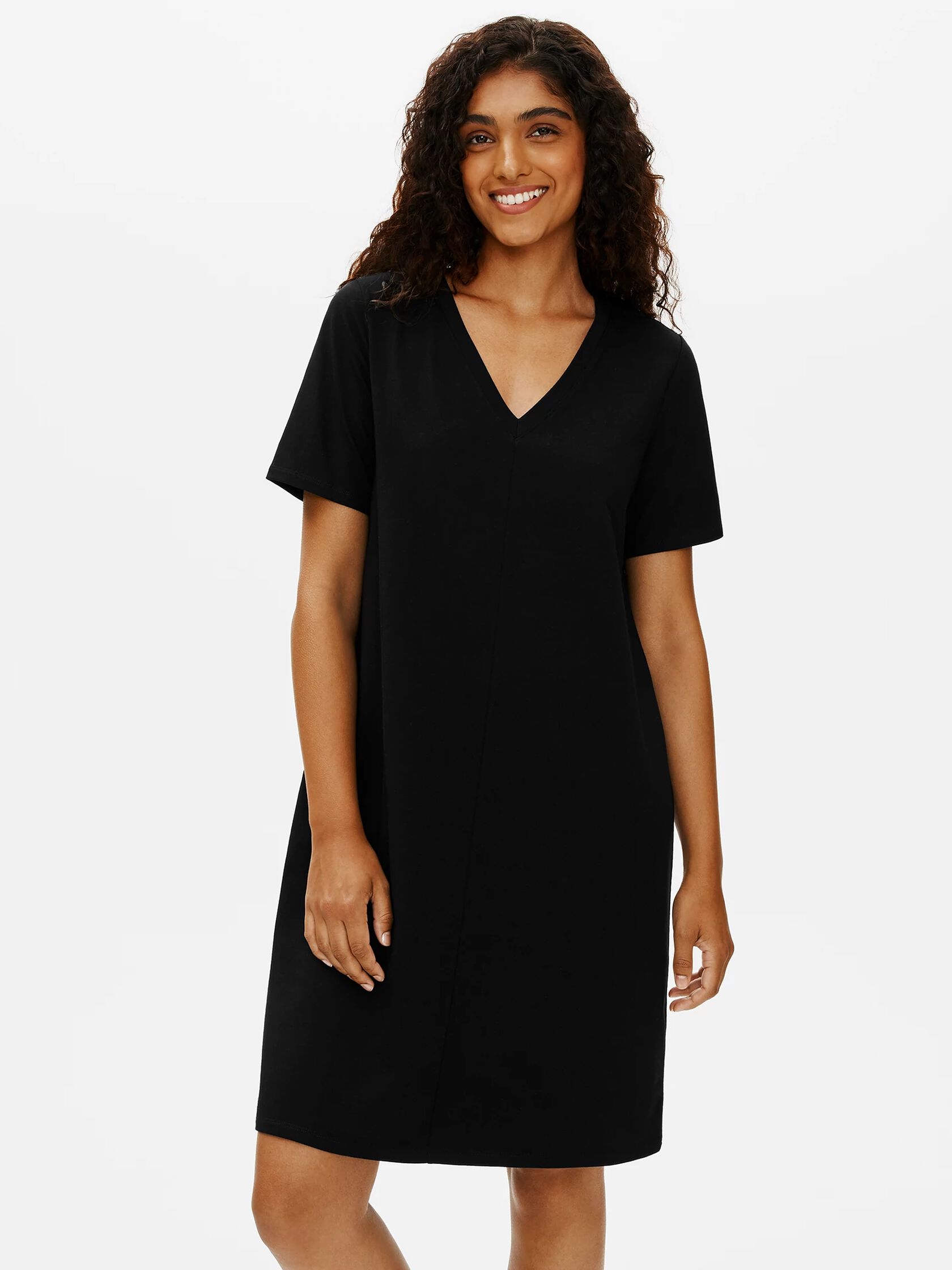 Traceable Organic Cotton Jersey V-Neck Dress