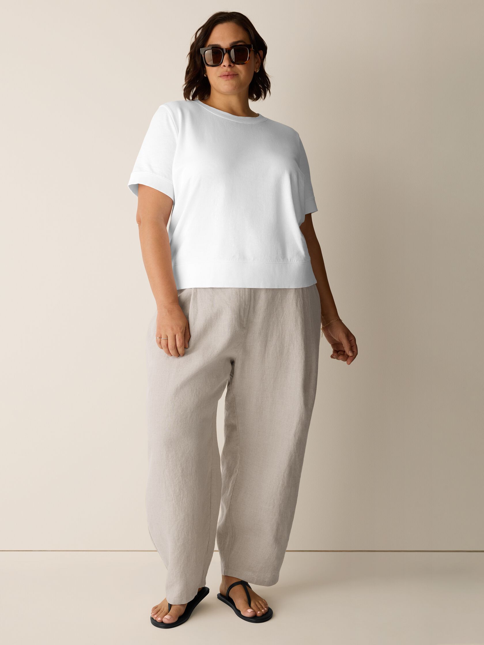 Garment-Dyed Organic Cotton Terry Wedge Tee
