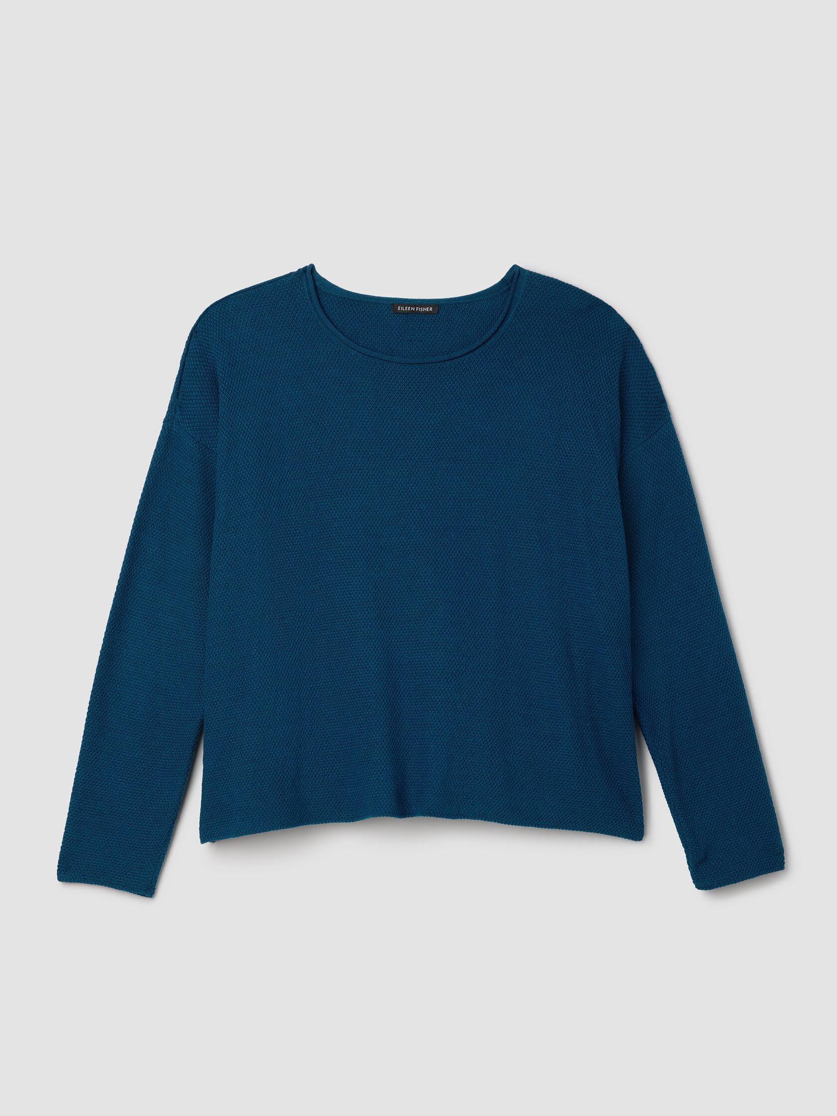 Peruvian Cotton Blend Jewel Neck Top