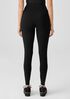 Stretch Jersey Knit High-Waisted Leggings