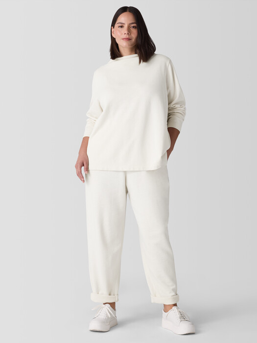 Garment-Dyed Terry Slouchy Pant