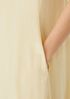 Silk Georgette Crepe Square Neck Dress