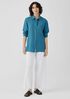Organic Handkerchief Linen Classic Collar Shirt