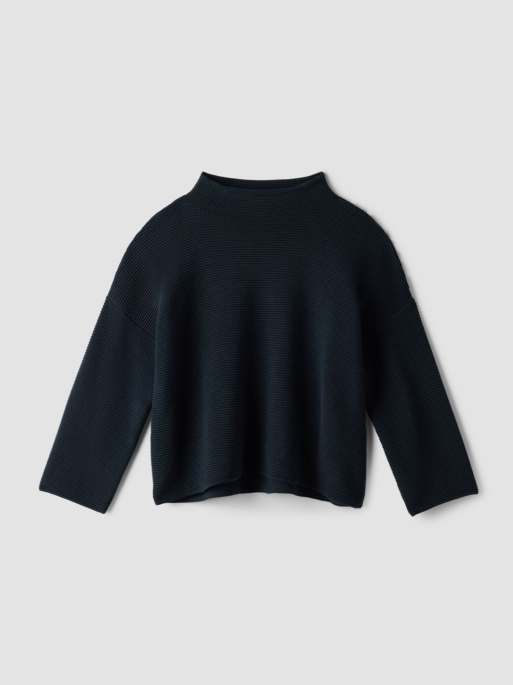 Peruvian Cotton Blend Funnel Neck Top
