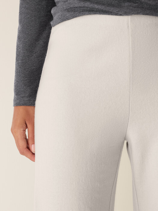 Felted Wool Jersey Wide-Leg Pant in Regenerative Wool