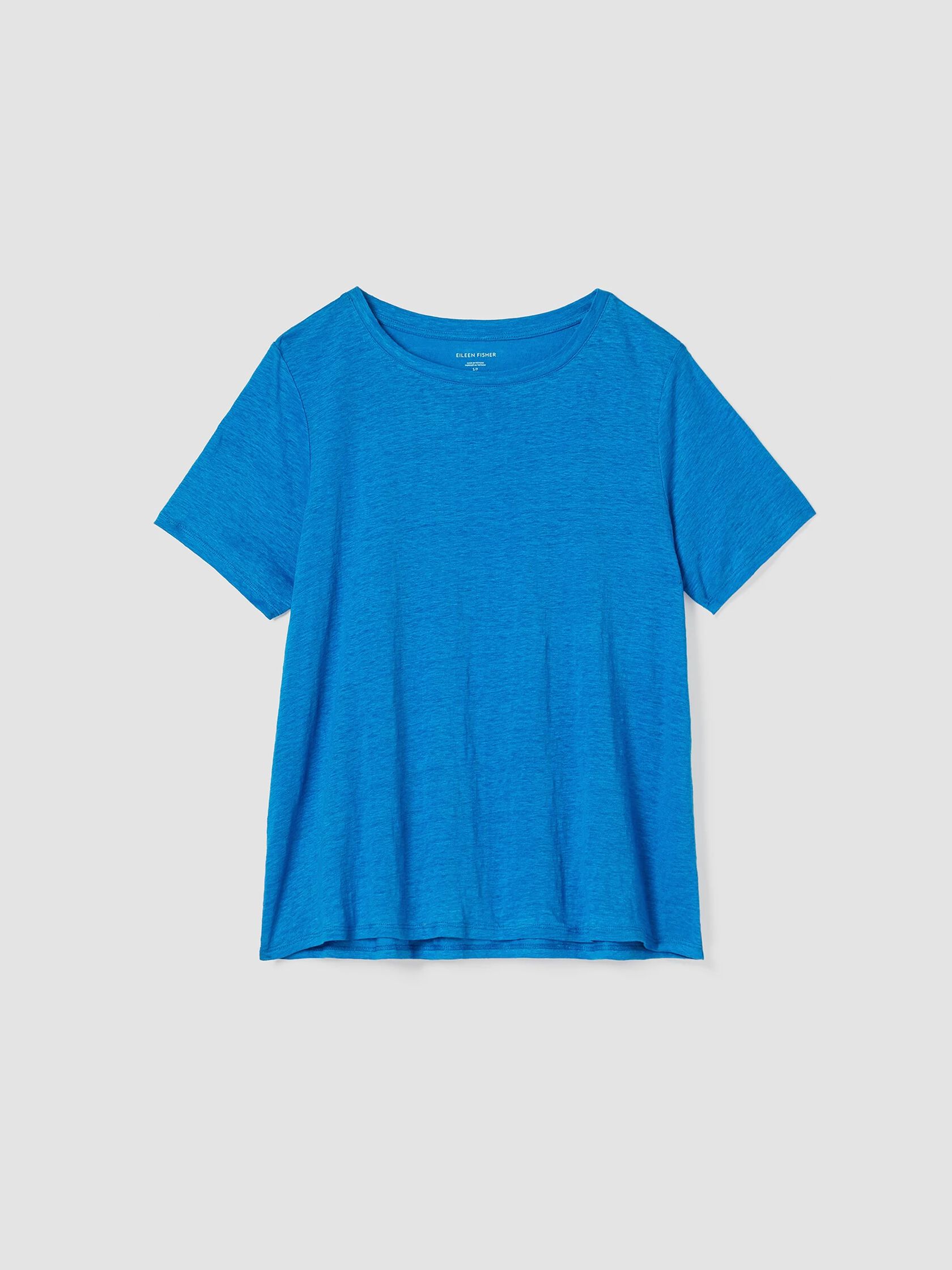 Organic Linen Jersey Crew Neck Tee