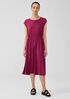 Fine Jersey Jewel Neck Dress