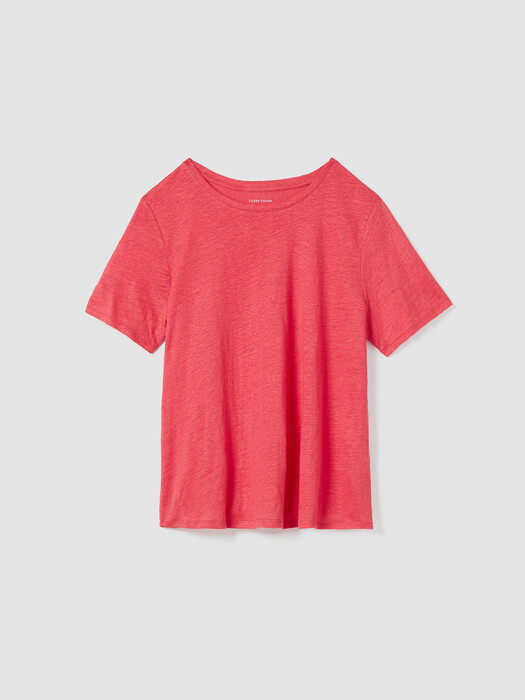 Organic Linen Jersey Crew Neck Tee