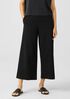 Cotton Ponte Wide-Leg Pant