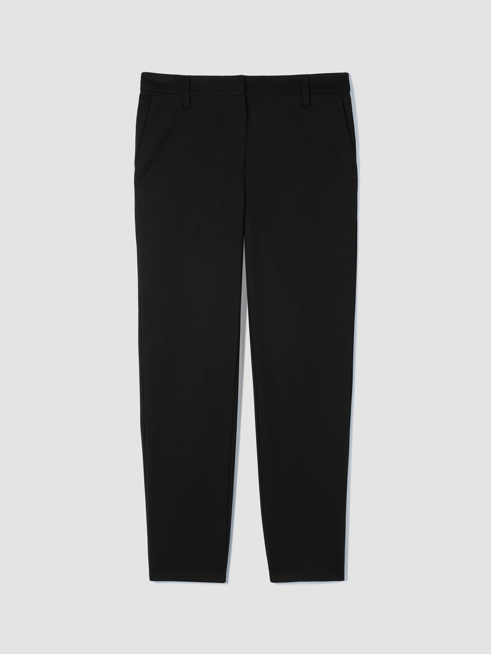 Washable Flex Ponte Tapered Trouser Pant