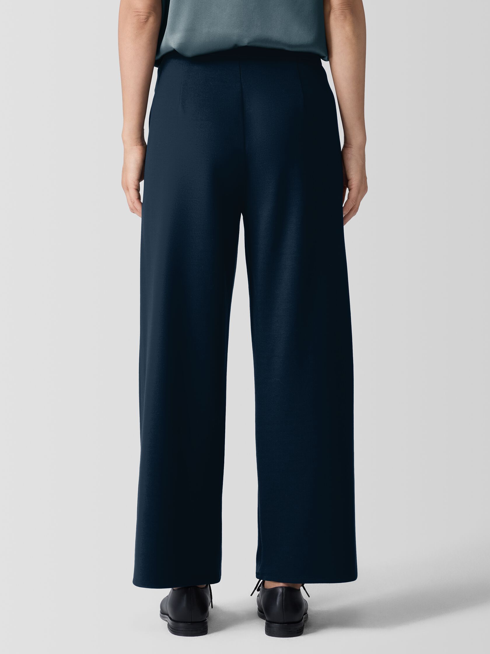 Washable Flex Ponte Wide-Leg Pant