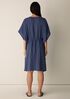 Striped Organic Cotton Gauze V-Neck Caftan