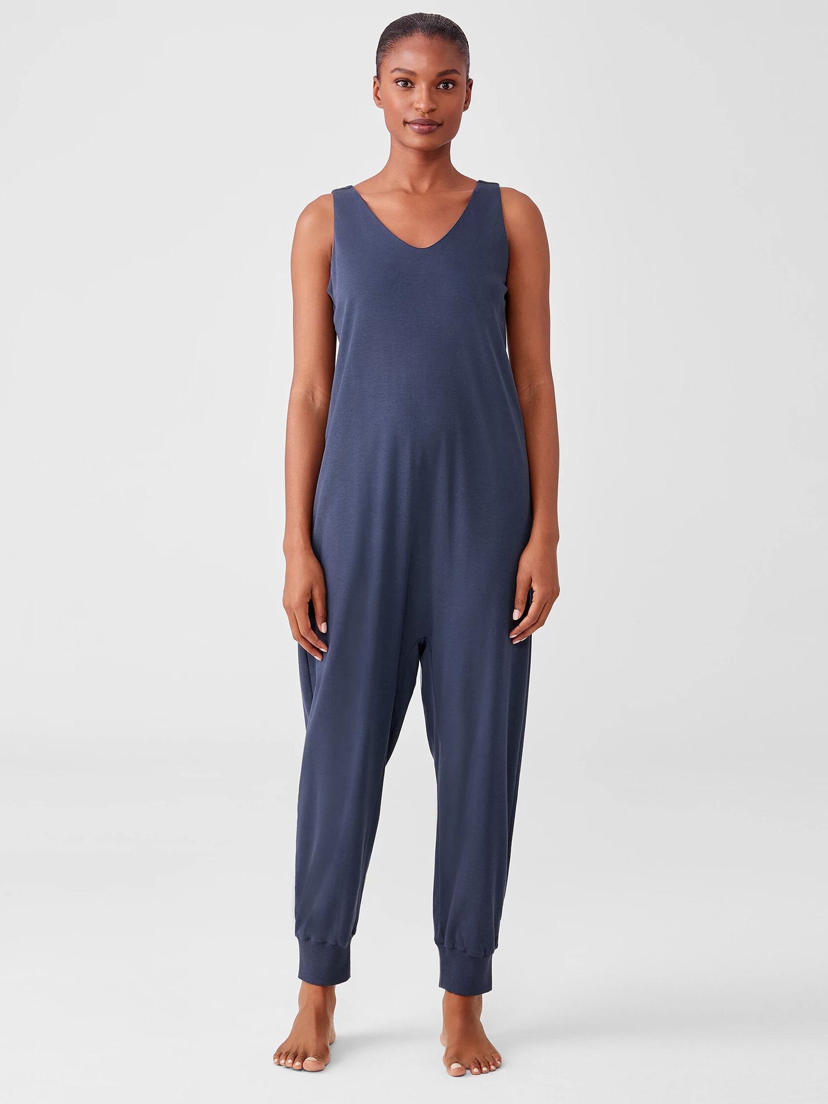 Cozy Organic Cotton Interlock Jumpsuit