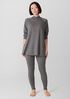 Cozy Brushed Terry Mock Neck Long Top