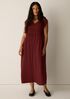 Silk Crepe de Chine V-Neck Dress