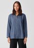 Airy Organic Cotton Twill Classic Collar Shirt