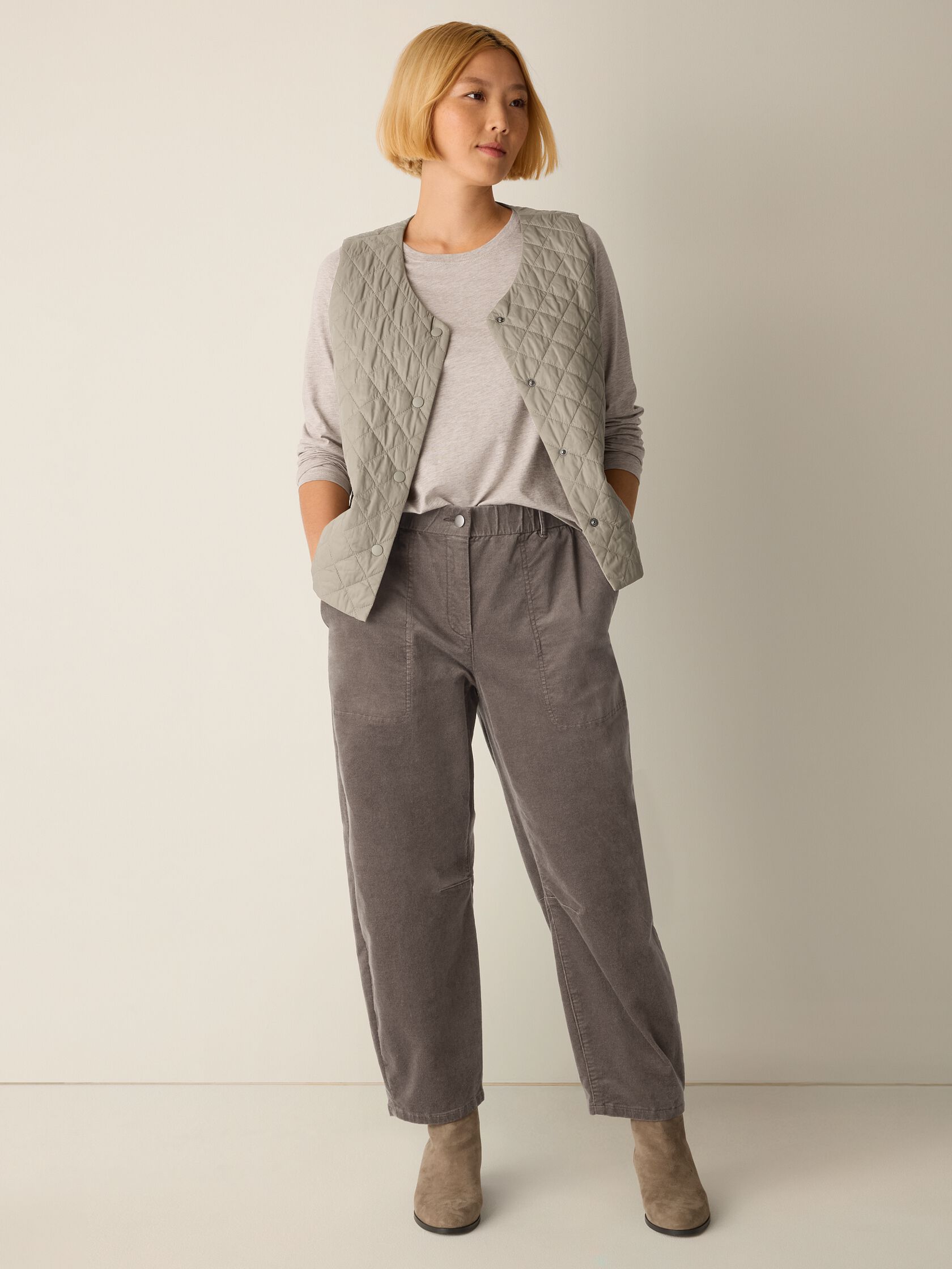 Brushed Organic Cotton Arch Pant