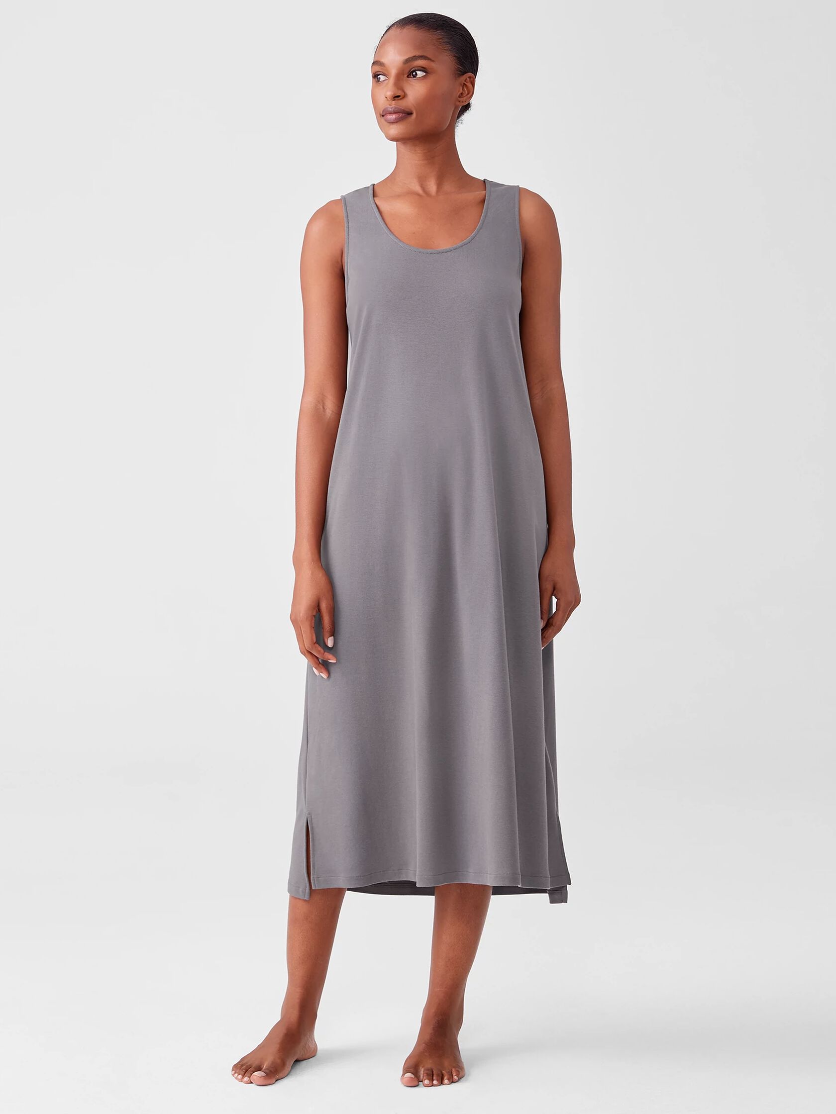Cozy Organic Cotton Interlock Tank Dress