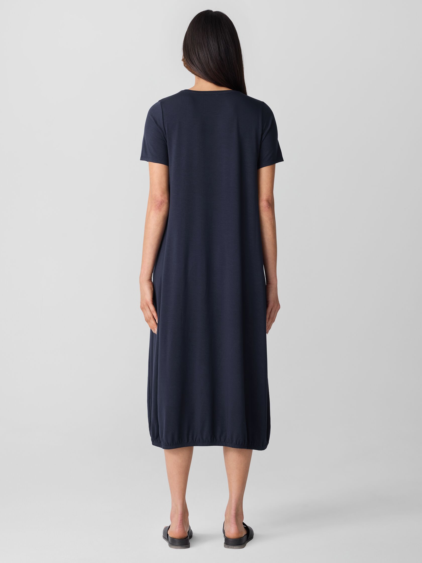 Fine Jersey Lantern Dress