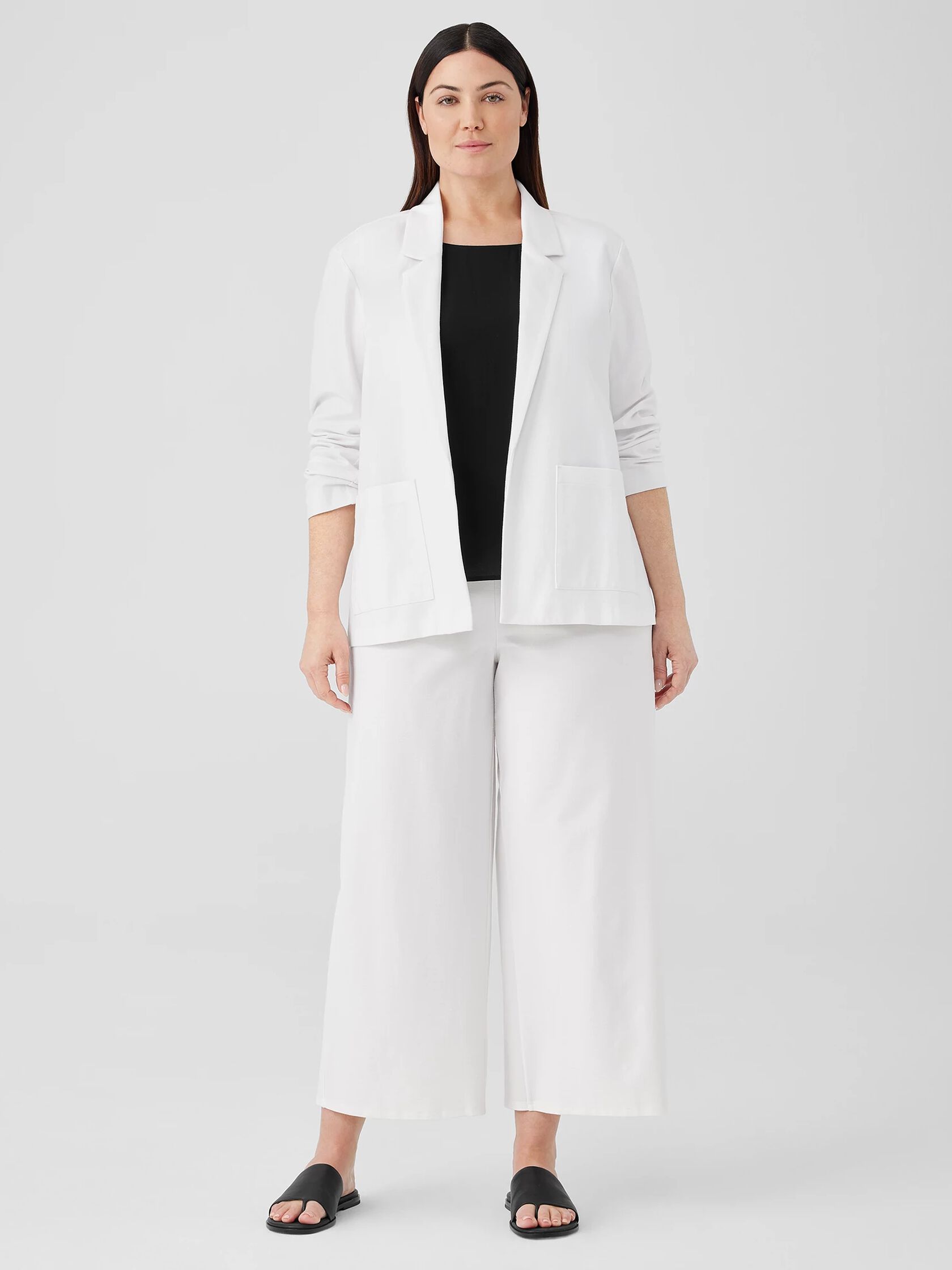 Cotton Ponte Blazer