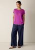 Organic Linen Jersey Crew Neck Tee