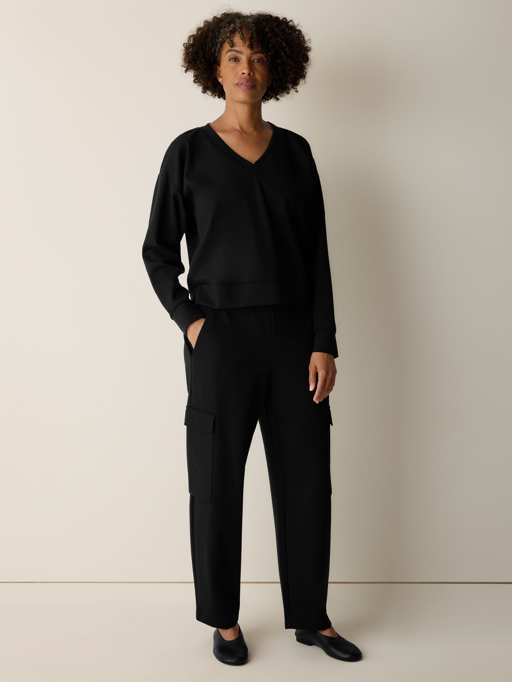 Lightweight Ponte Lantern Cargo Pant