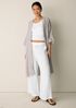 Striped Organic Cotton Gauze Caftan