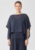 Sheer Silk Georgette Poncho