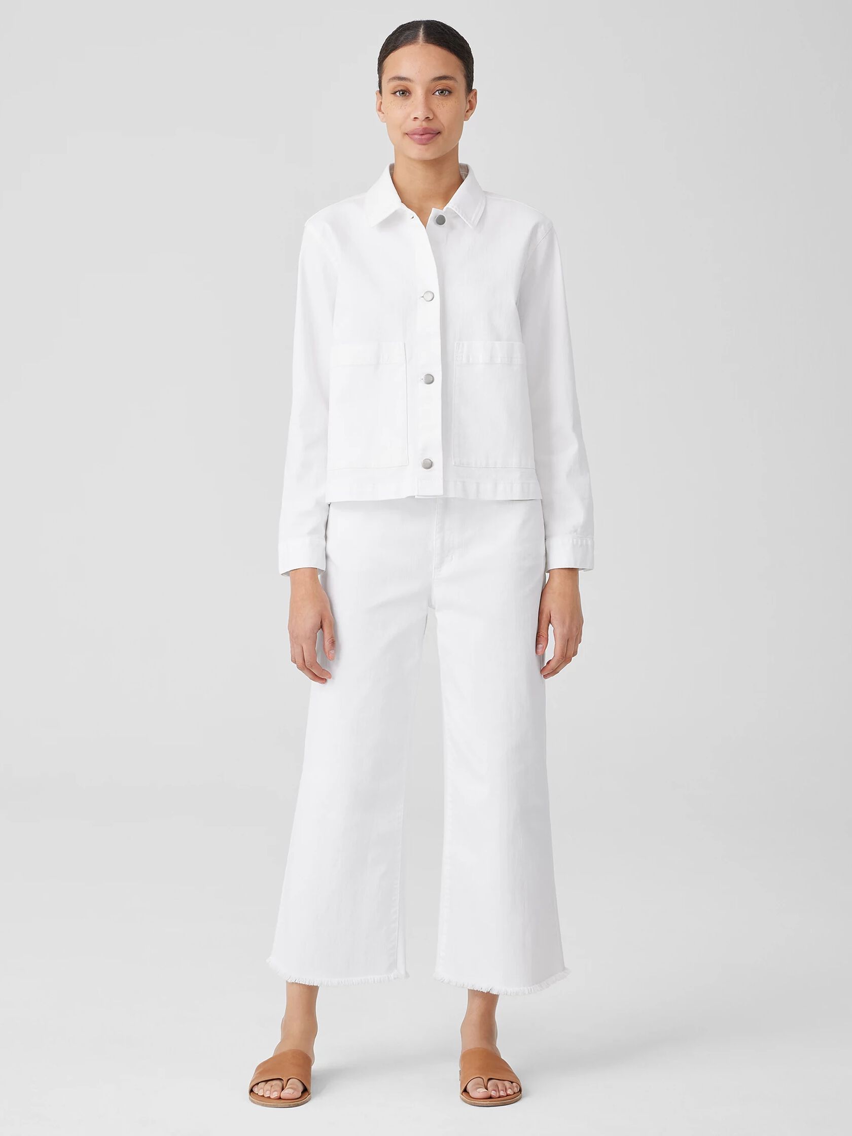 Organic Cotton Denim Wide-Leg Jean | EILEEN FISHER