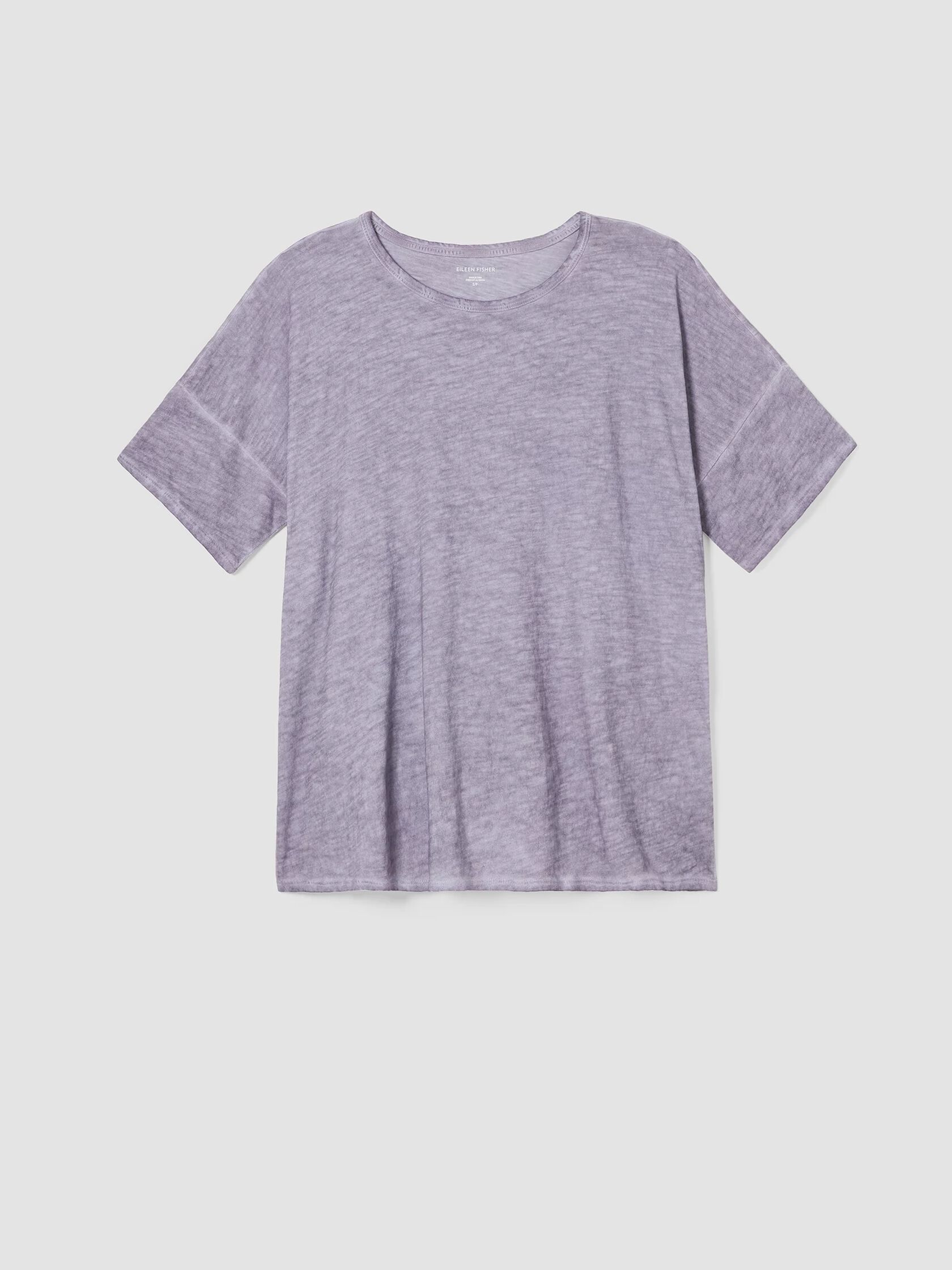 Organic Cotton Hazy Slub Crew Neck Tee
