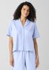 Organic Cotton Interlock Notch Collar Sleep Shirt