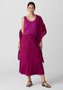 Crushed Silk Flared Skirt